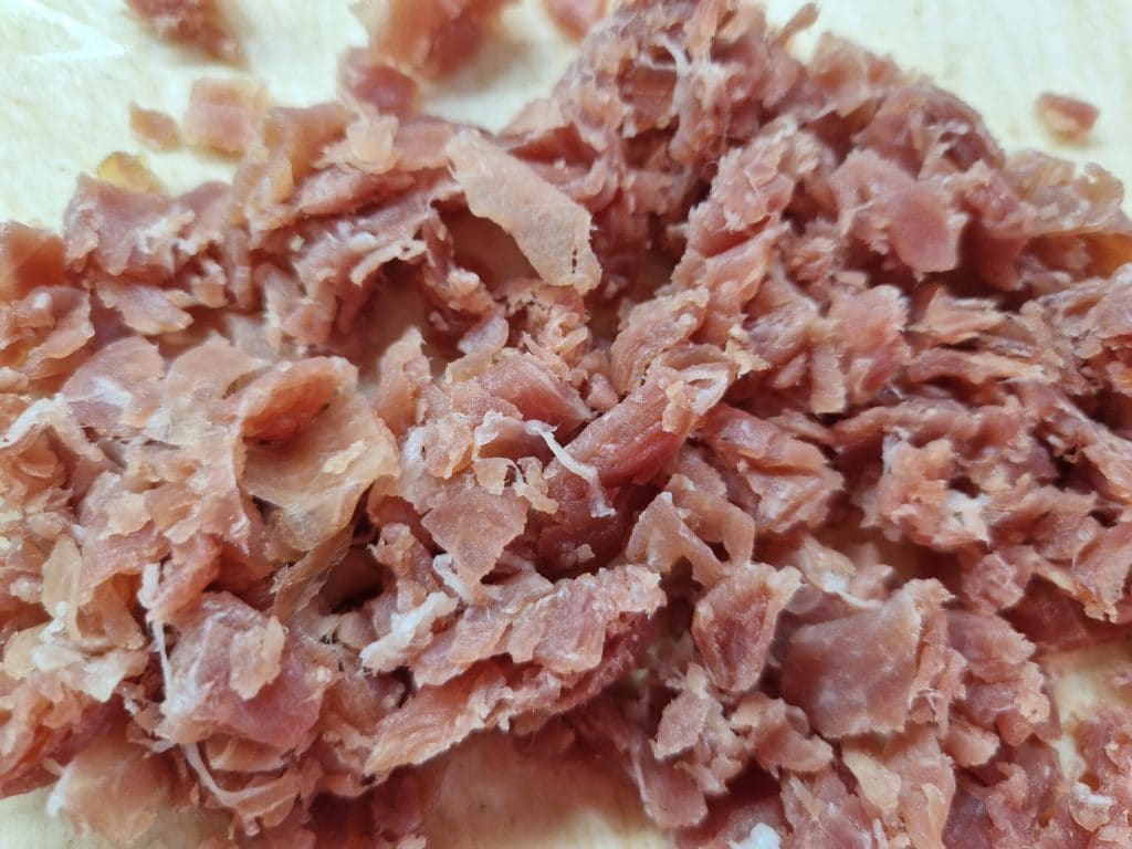 jamón crudo picado