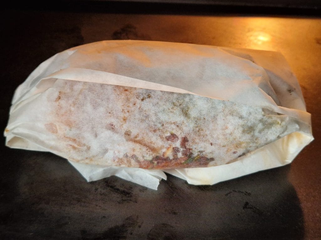 El jamón de pollo asado