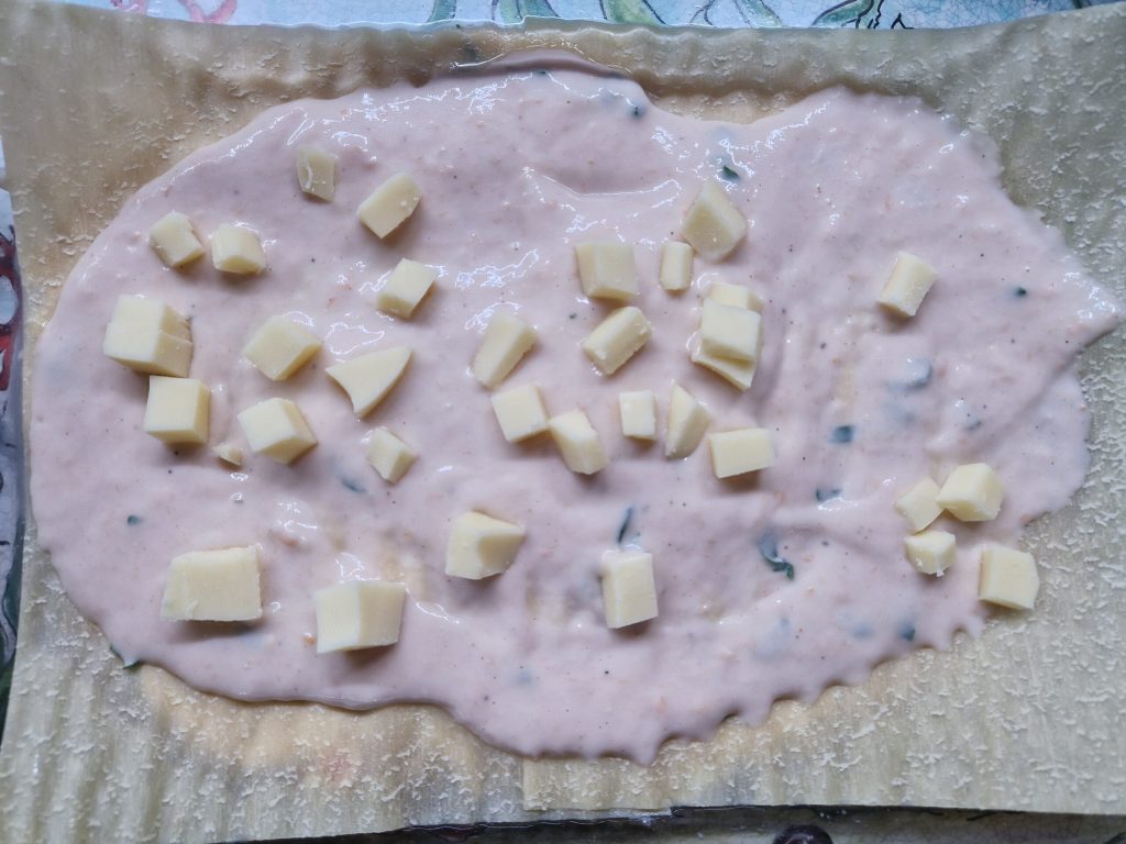 El pastel de lasaña de salmón