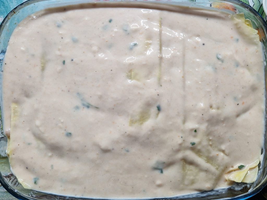 El pastel de lasaña de salmón