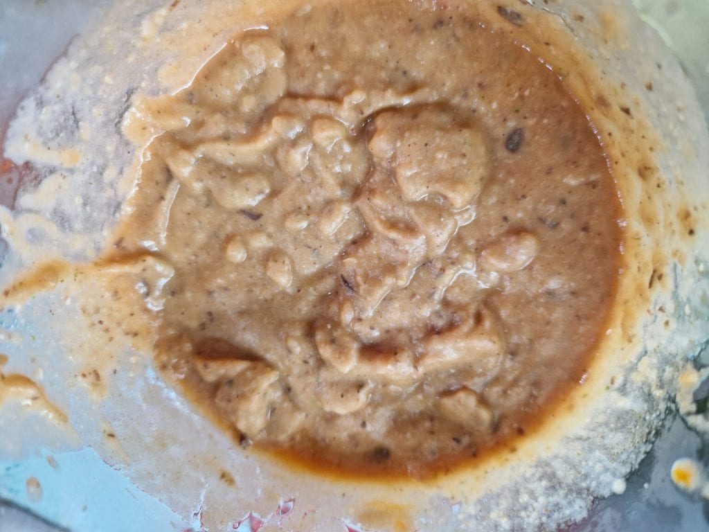 frijoles de ojo negro puré