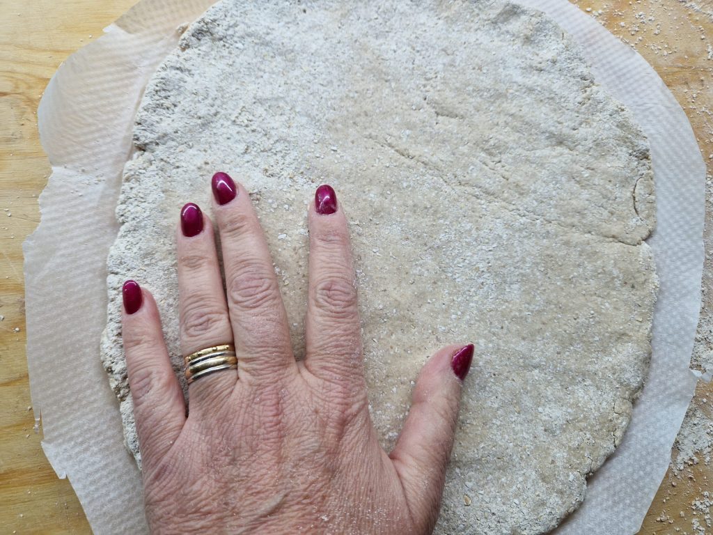 La pizza con harina de avena