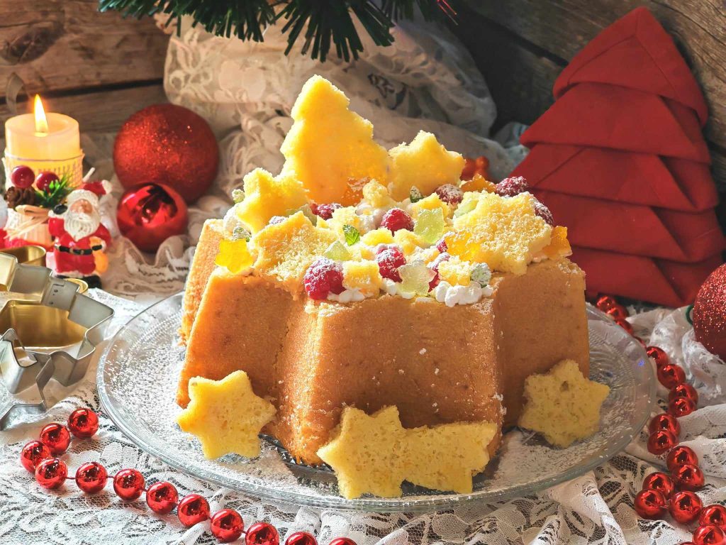 Estrella de pandoro relleno