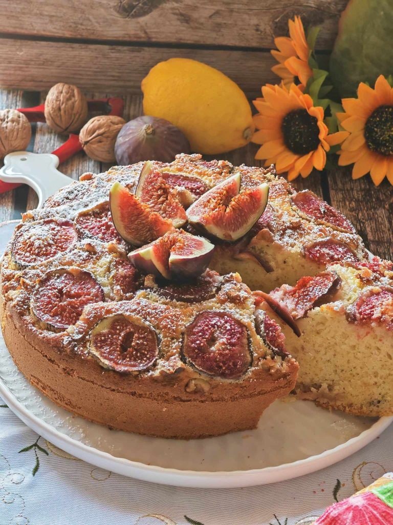 Tarta de higos y nueces