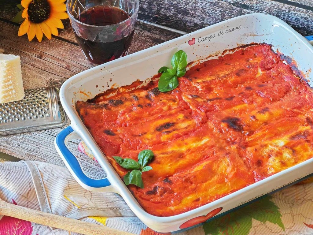 Canelones de ricotta y espinacas