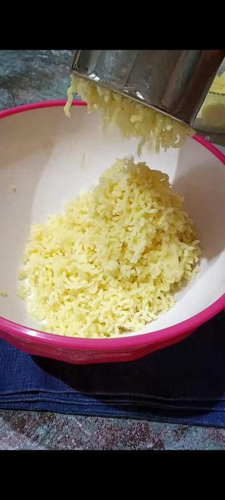 Machacamos las patatas