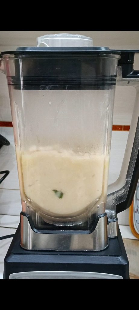 Trituramos las alubias