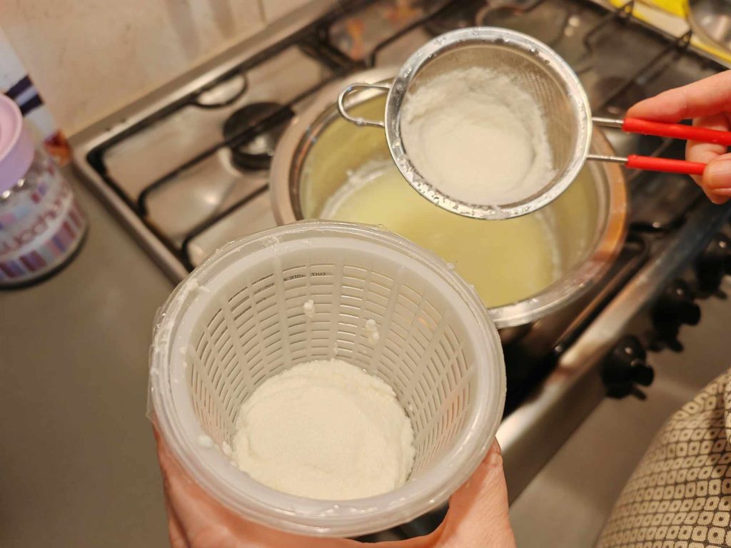 Ricotta hecha en casa