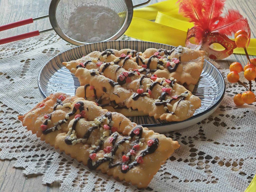 Chiacchere al cioccolato