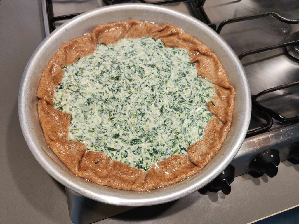 Tarta rústica salada