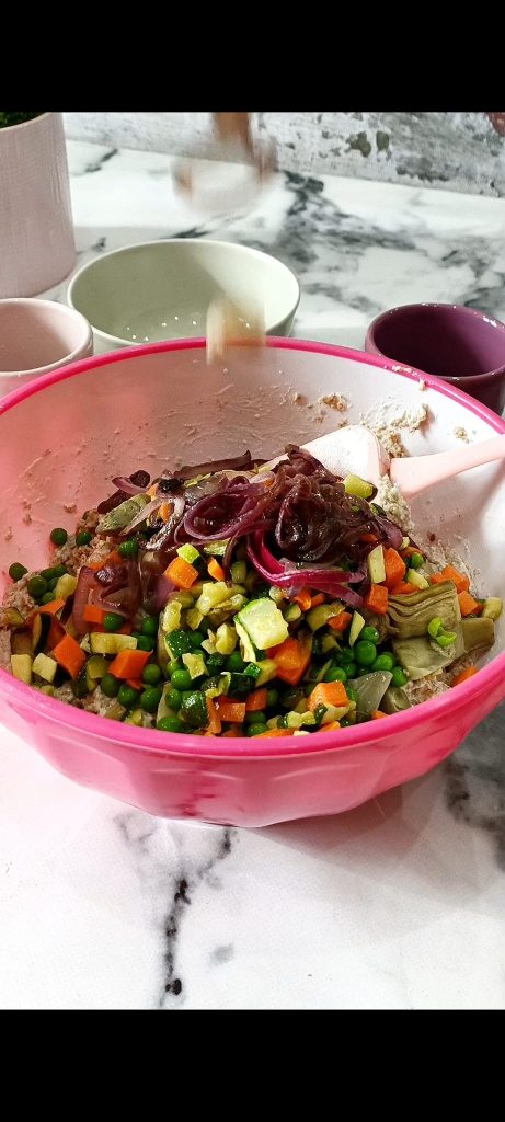Verduras en el bol