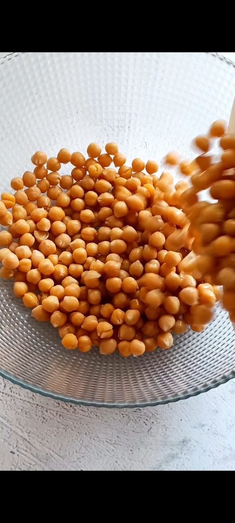 Garbanzos en la ensaladera