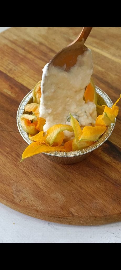 Rellenamos con la mezcla de ricotta