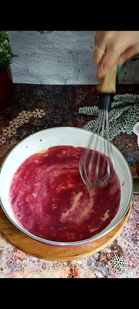 Añadimos el jugo de granada