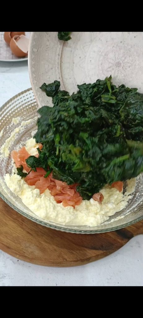 Preparación del relleno
