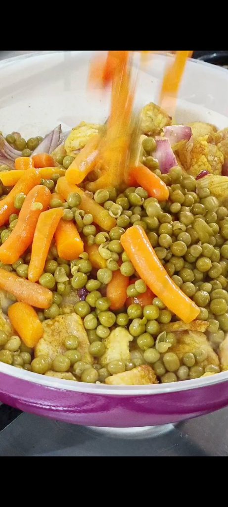 Añadimos las verduras