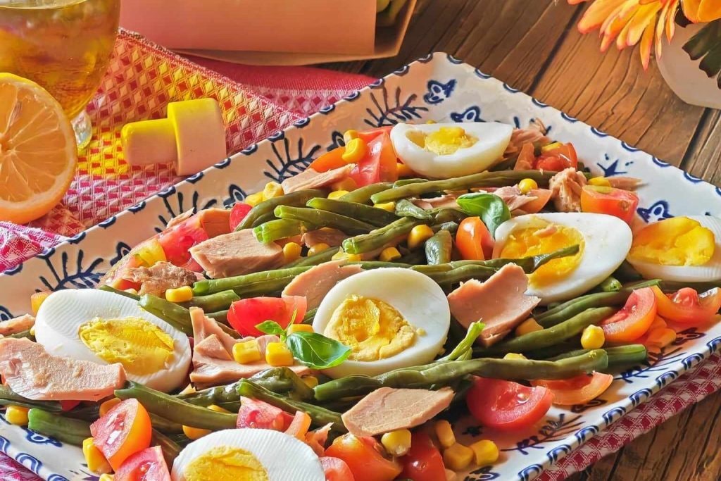 Ensalada de judías verdes con atún