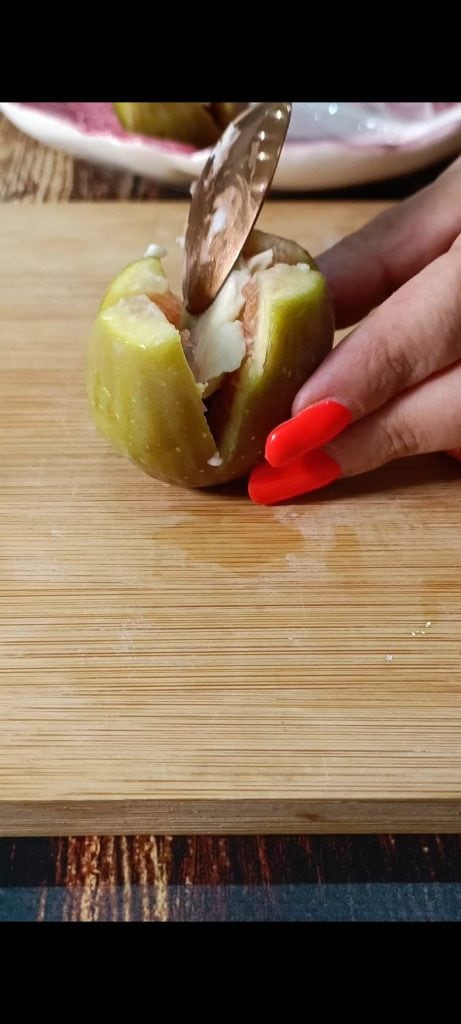 Rellena con gorgonzola