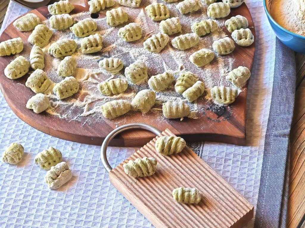 Ñoquis de espárragos sin patatas