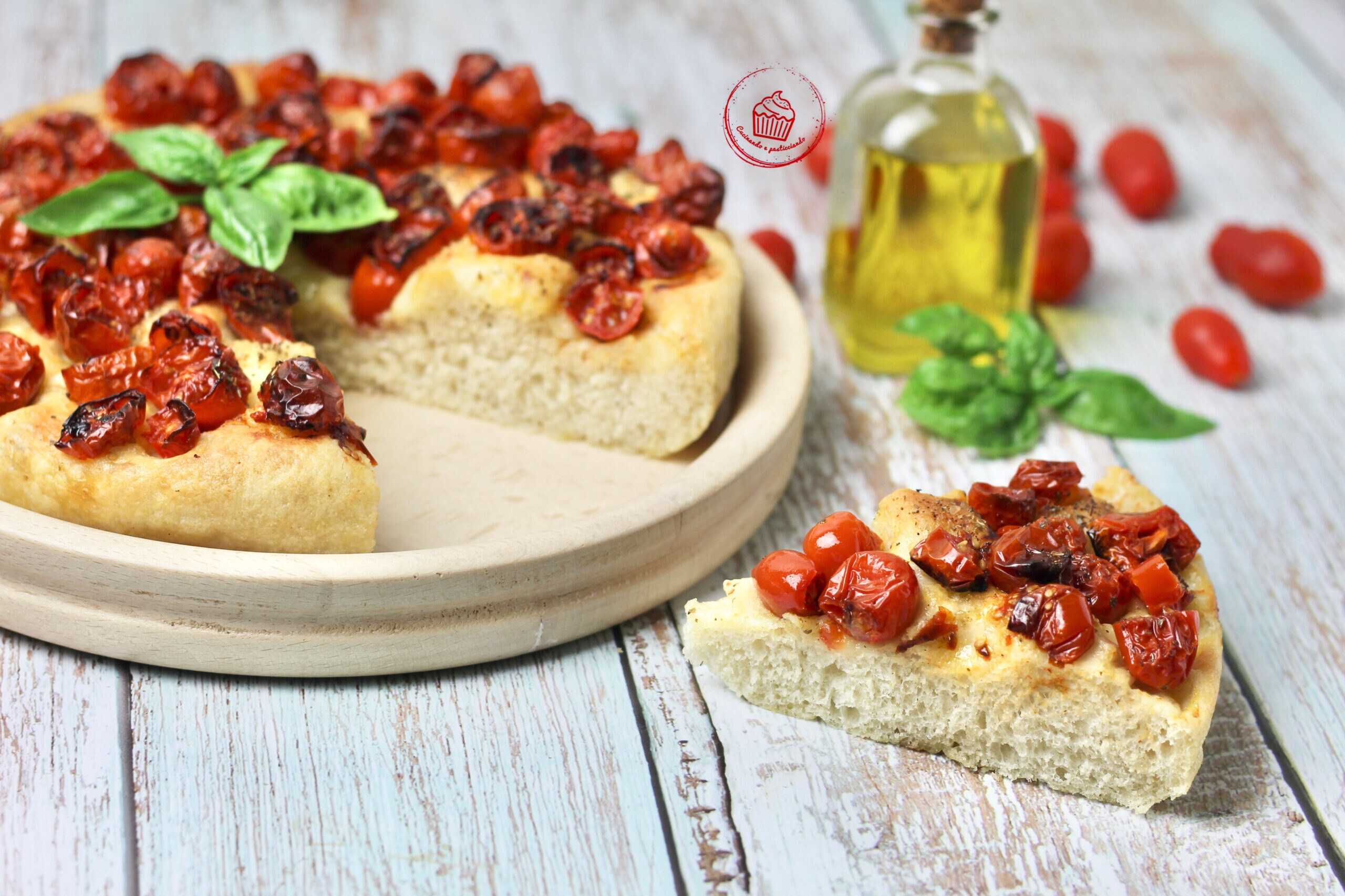 Focaccia suave cocinada en la freidora de aire
