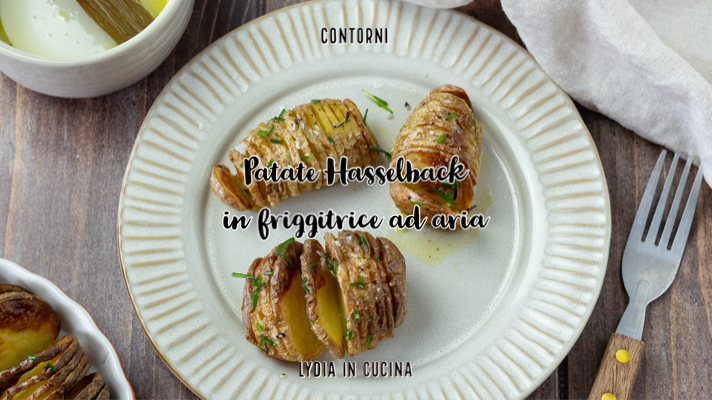Patatas Hasselback en freidora de aire
