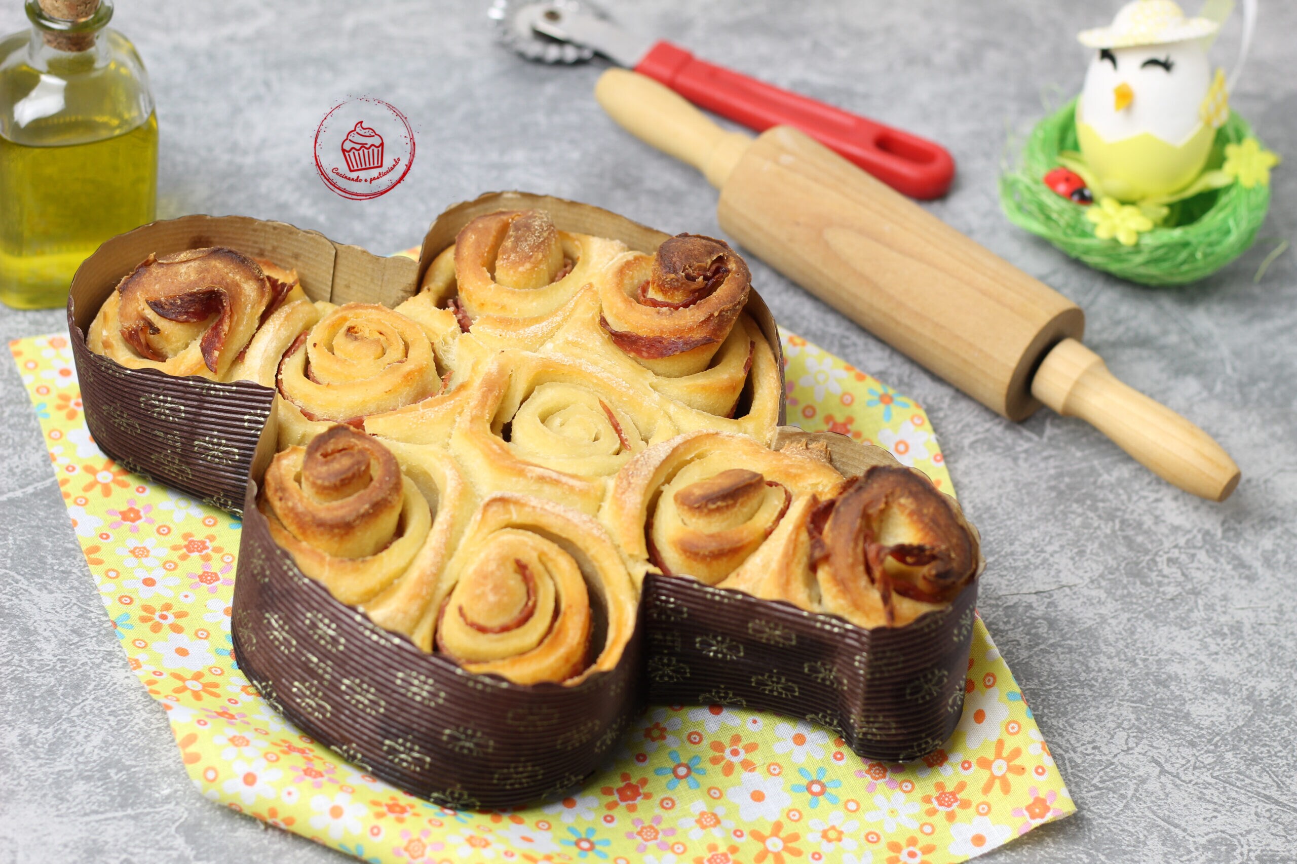 Paloma de pan rellena