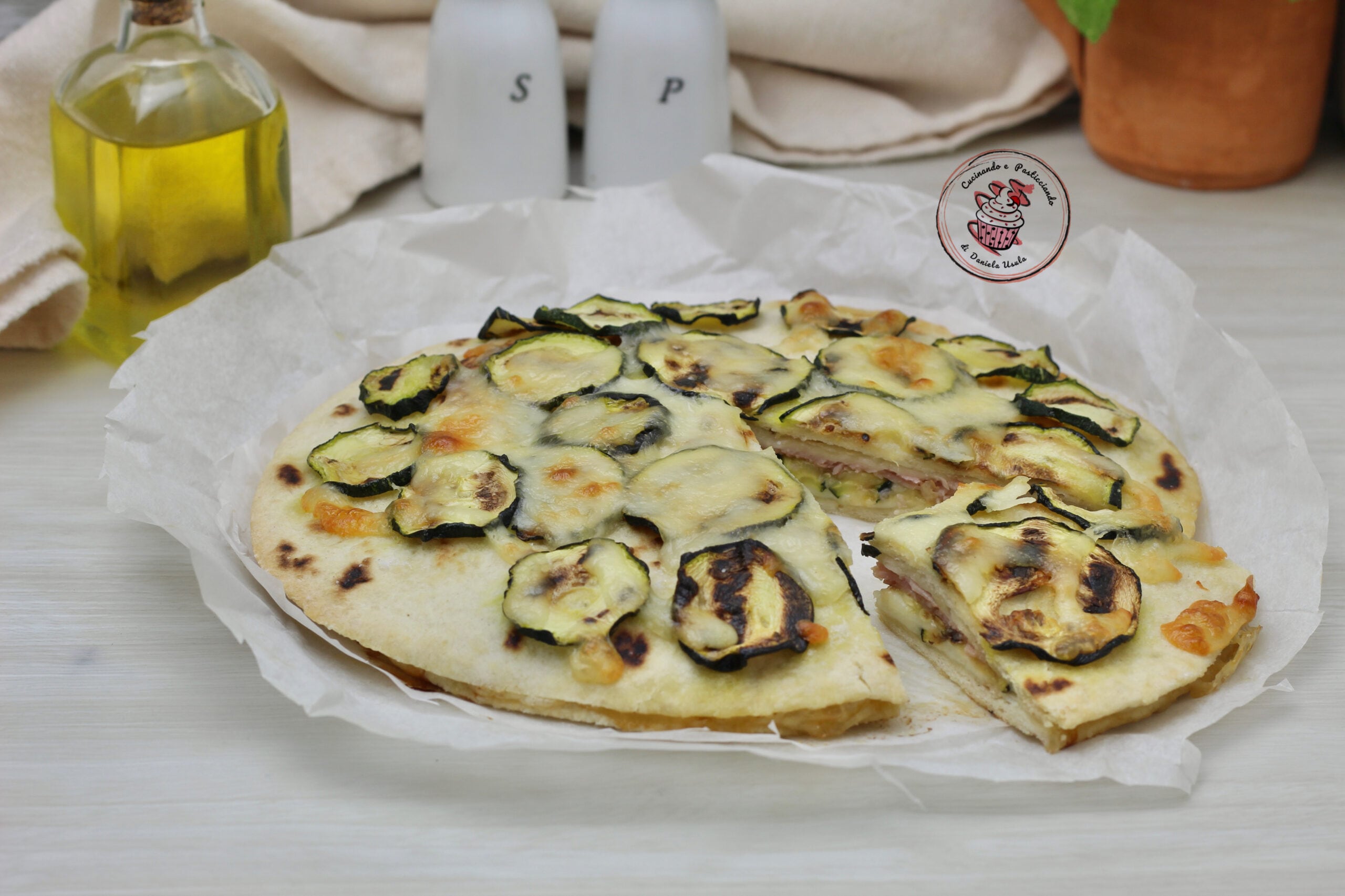 Tarta salada rápida de calabacines