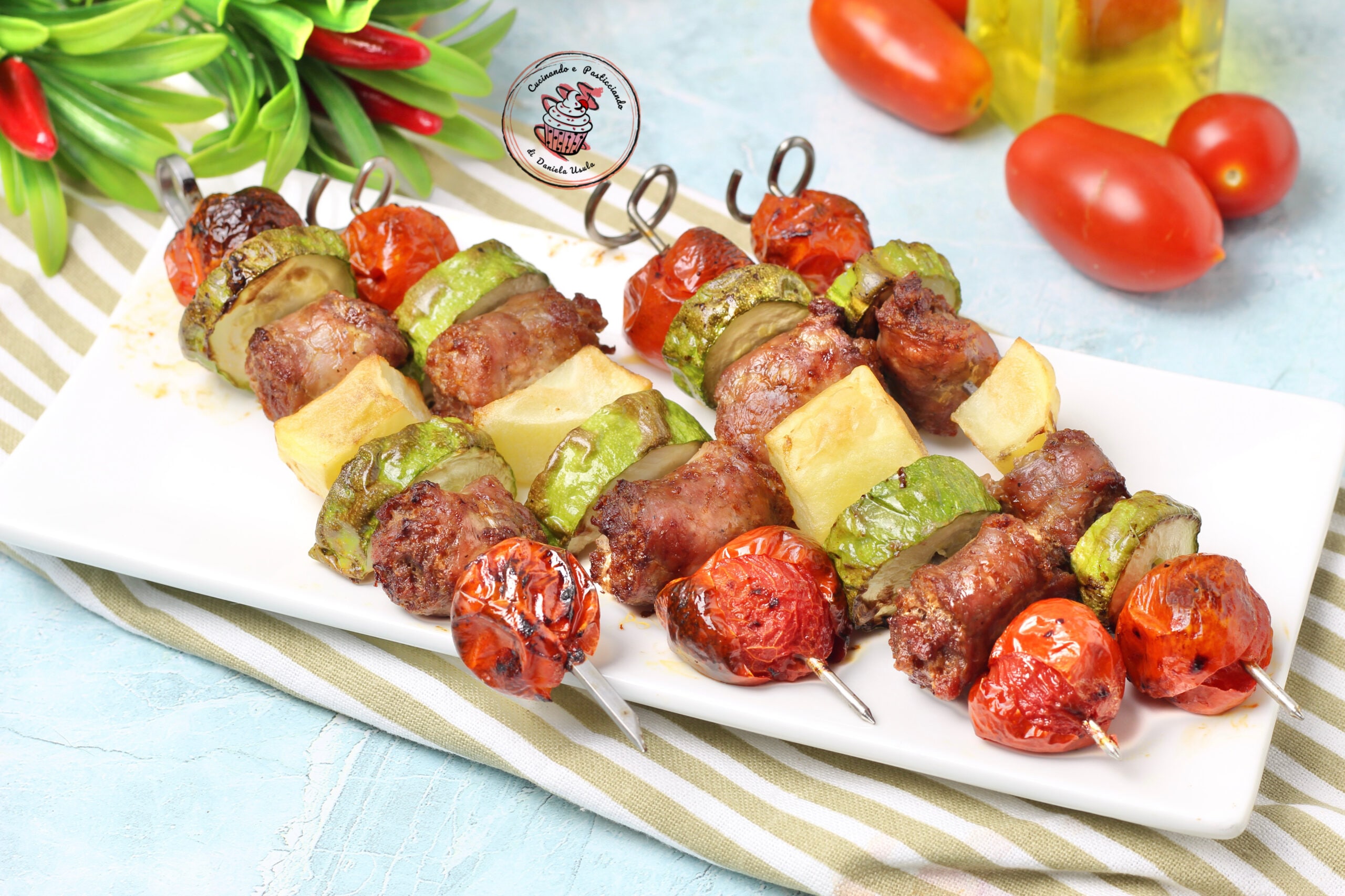 Pinchos rápidos en freidora de aire