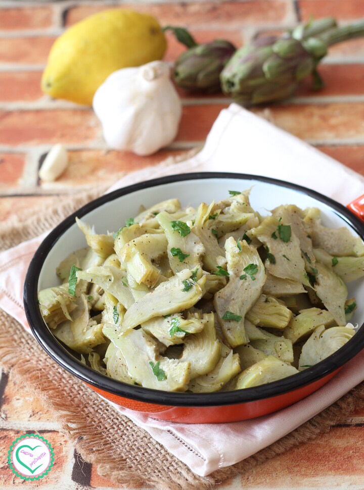 Alcachofas salteadas en sartén