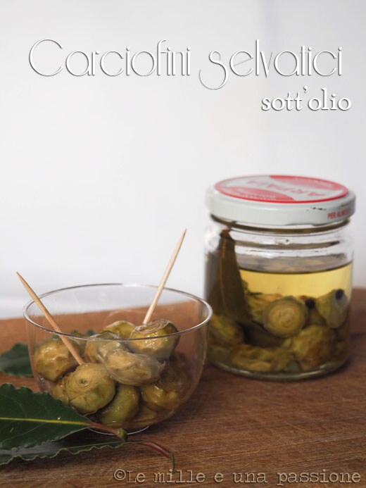 Alcachofas silvestres en aceite