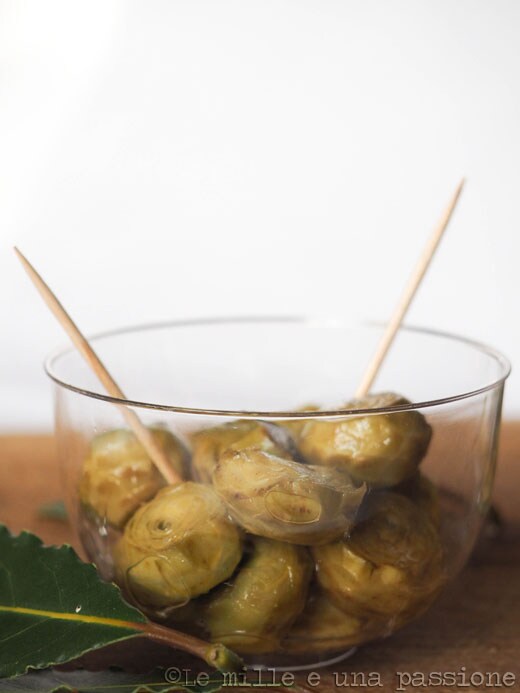 Alcachofas silvestres en aceite