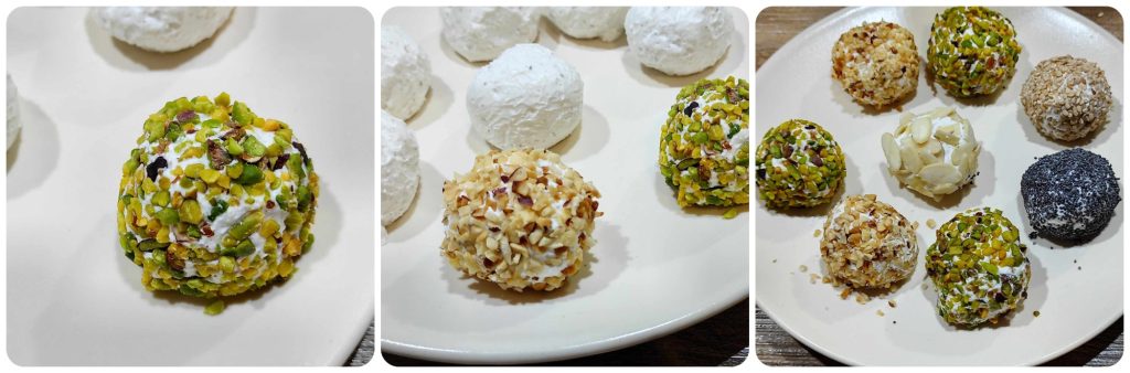 Aperitivo de queso y bresaola