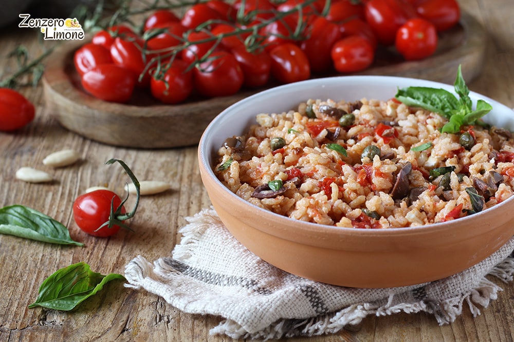 Arroz frío a la mediterránea