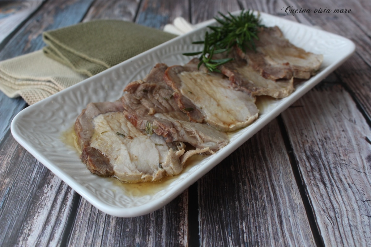 Asado de cerdo con jarabe de arce