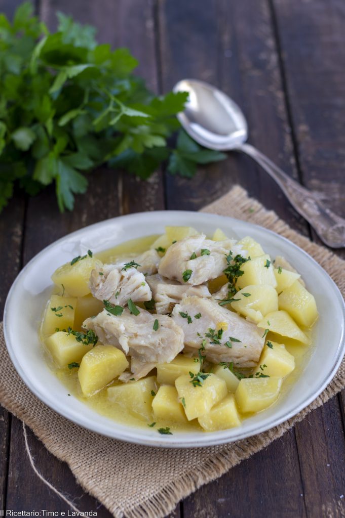 bacalao con patatas en blanco
