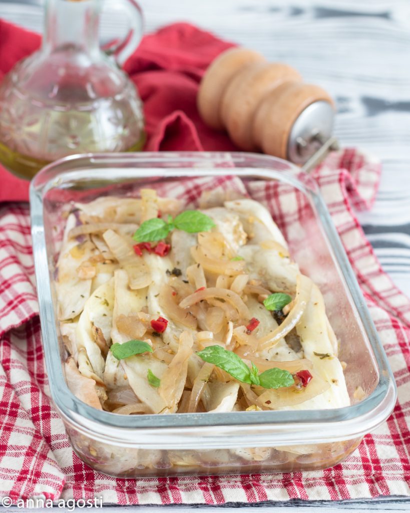 Berenjenas en escabeche a la Piamontesa