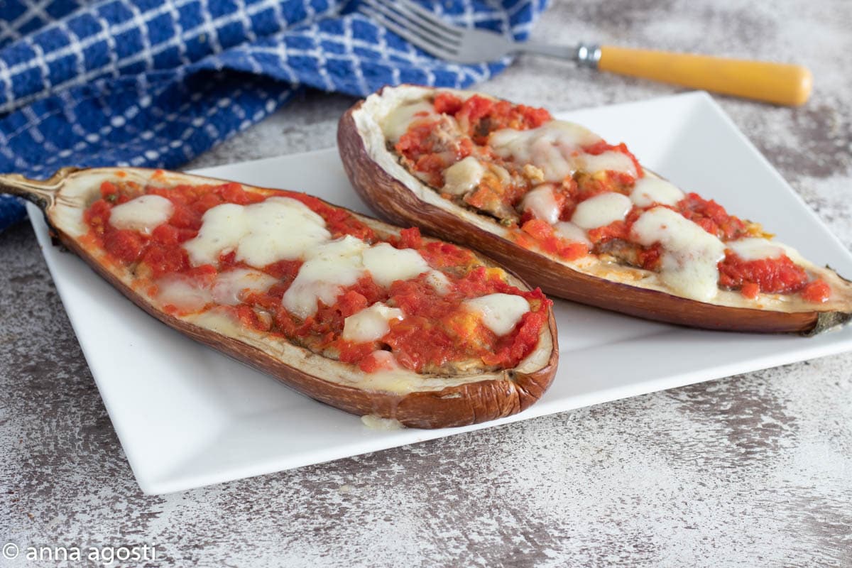 BERENJENAS RELLENAS TODO EN CRUDO también microondas