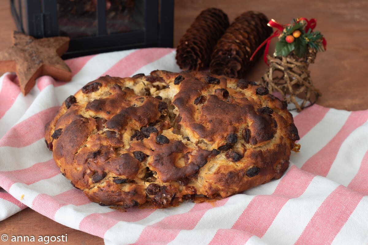 Bisciola de la Valtellina dulce típico de Navidad
