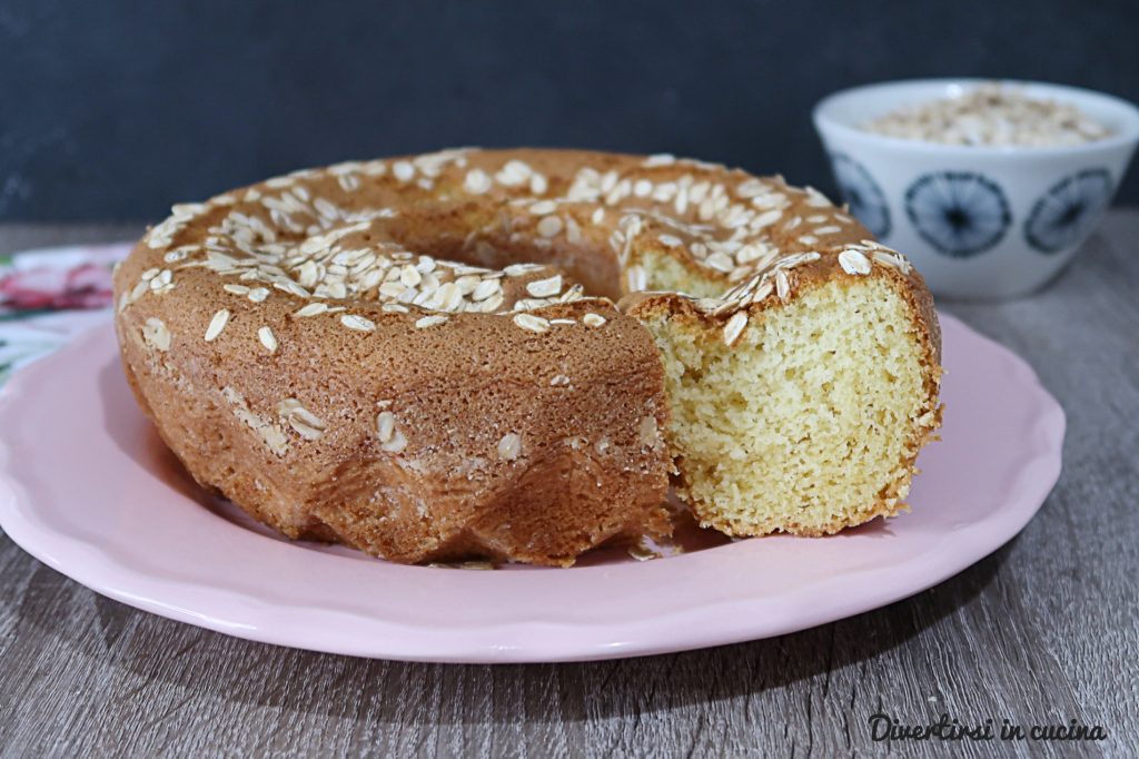 Bizcocho con copos de avena