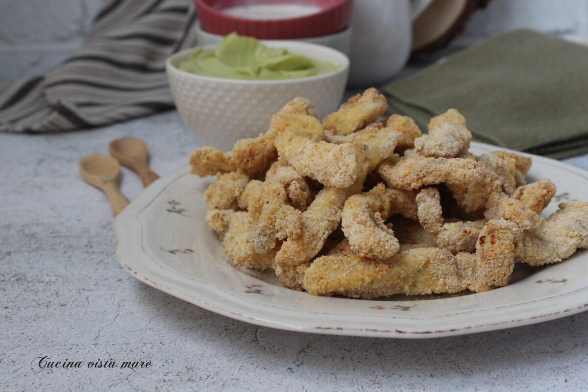 Bocaditos de pollo en freidora de aire