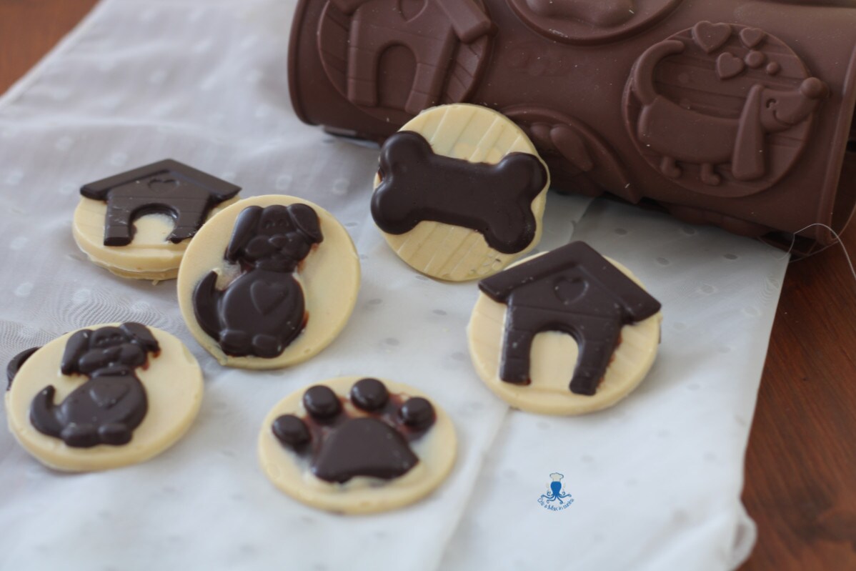 Bombones blancos y negros