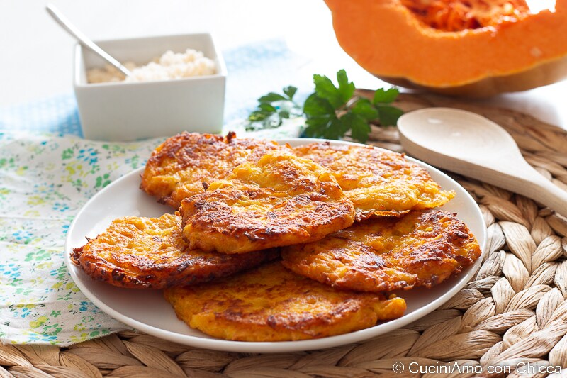 Buñuelos de calabaza y patatas