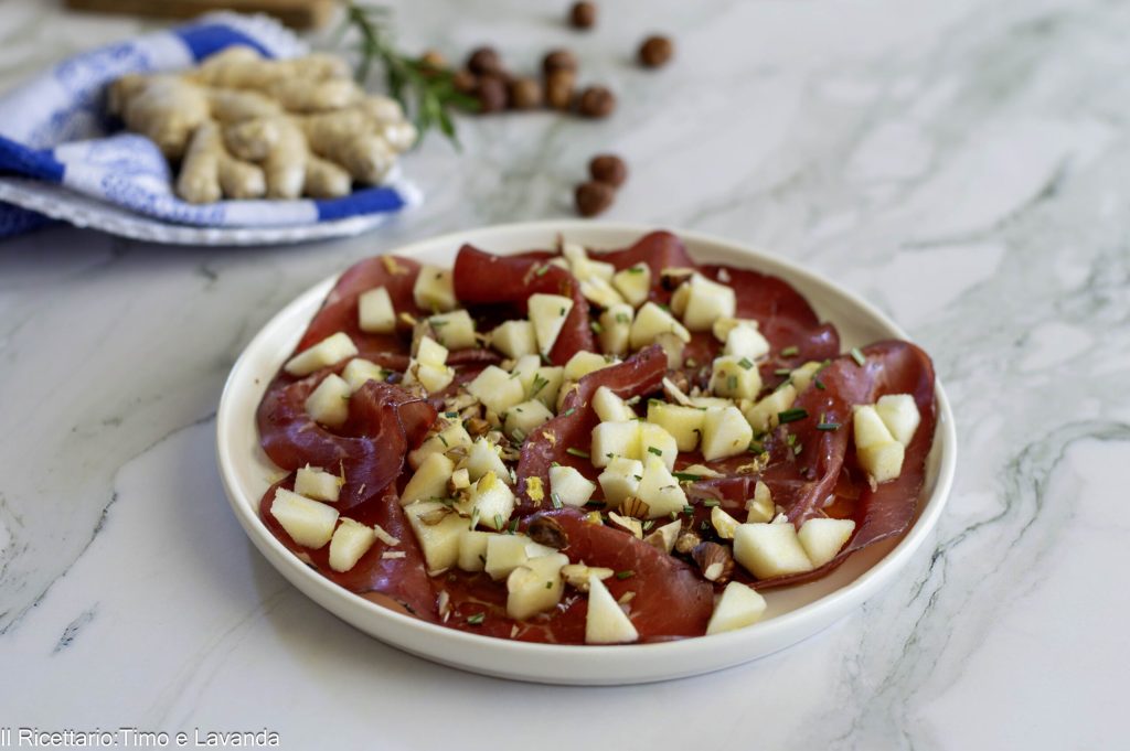 CARPACCIO DE TERNERA CON MANZANAS