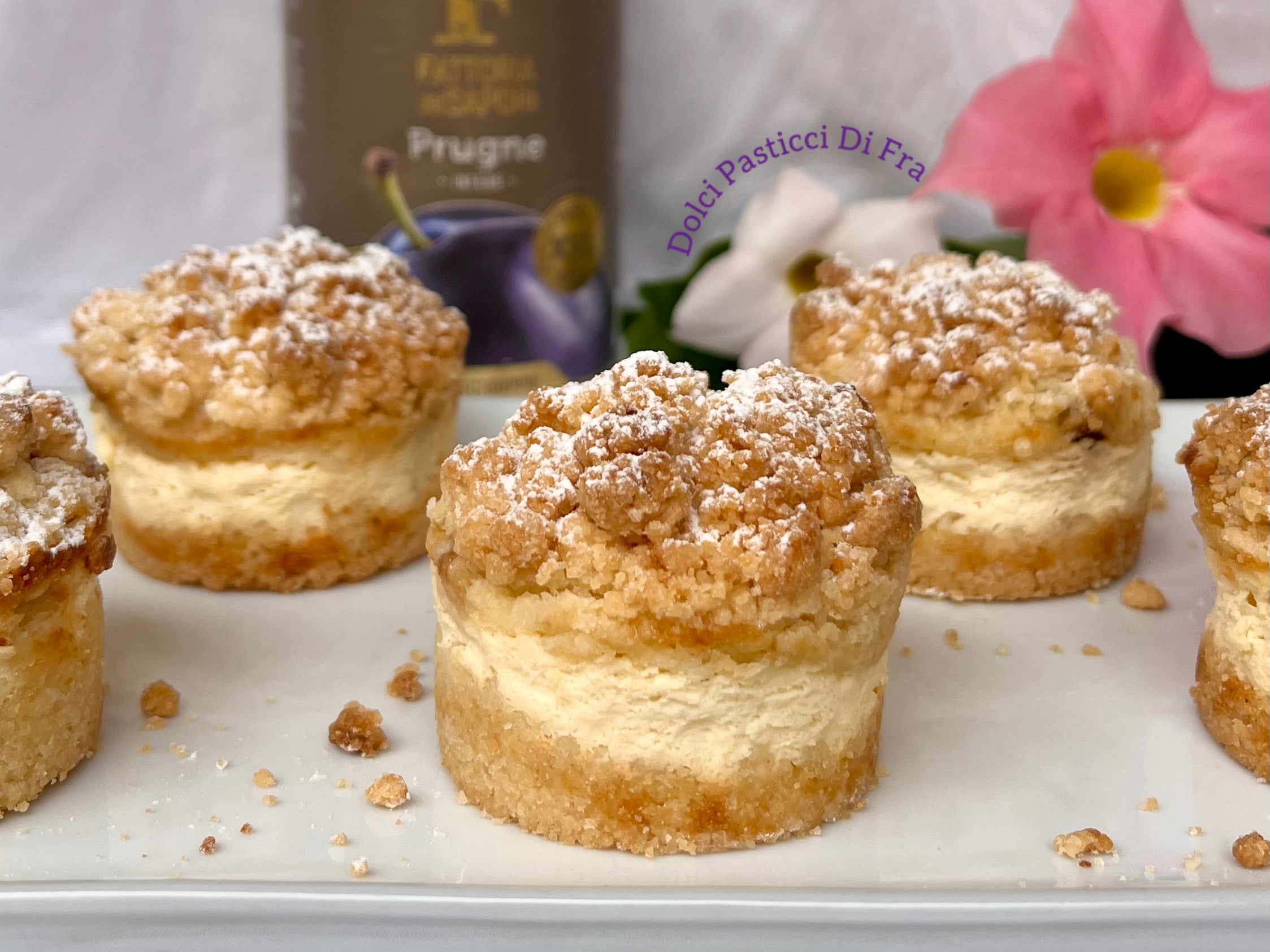 MINI CRISP PLUMS CHEESECAKE SIN GLUTEN