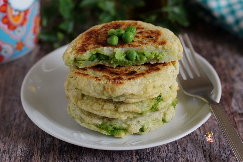 Medallones de patatas y guisantes