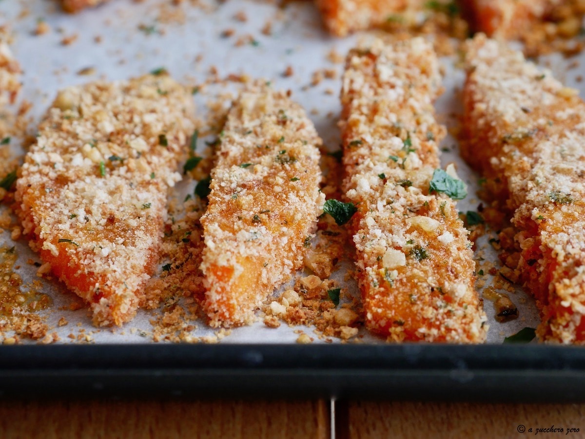 Calabaza gratinada al horno ligera