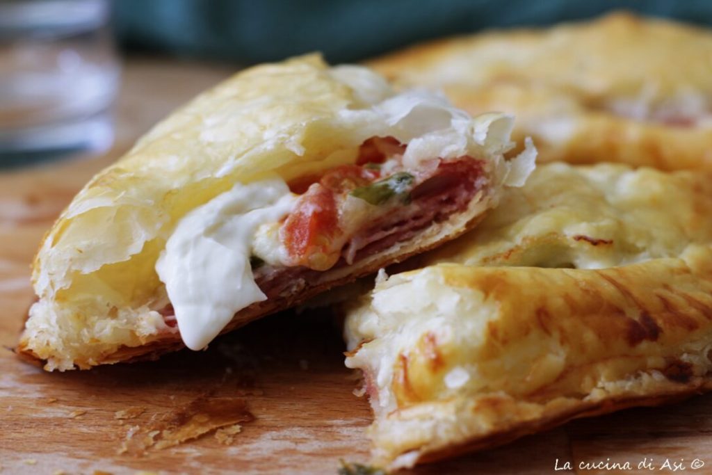 Calzone rápido de hojaldre-