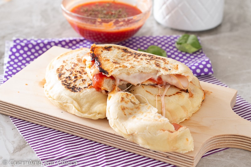 Calzones rápidos en sartén