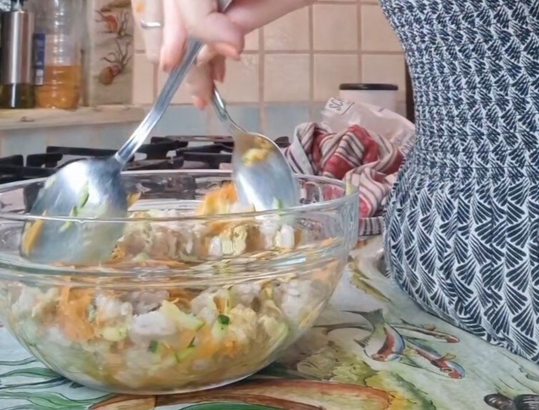 ensaladita de pez espada y verduras