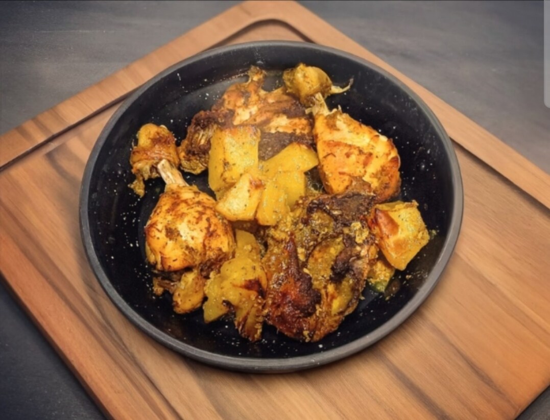 Receta de pollo con yogur y especias